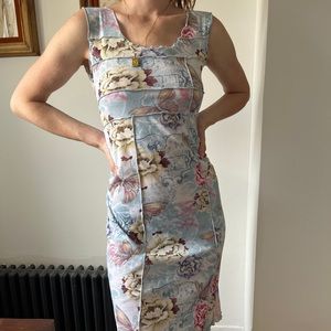 Butterfly Mesh Midi Dress